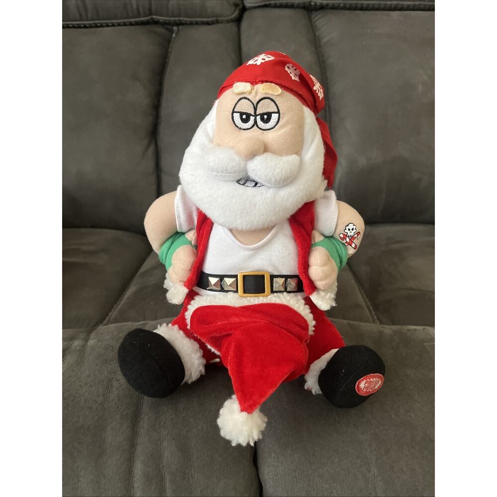 Spencers Workshop South Pole Dirty Bad Boy Santa Naughty “Bad To The Bone” Sings